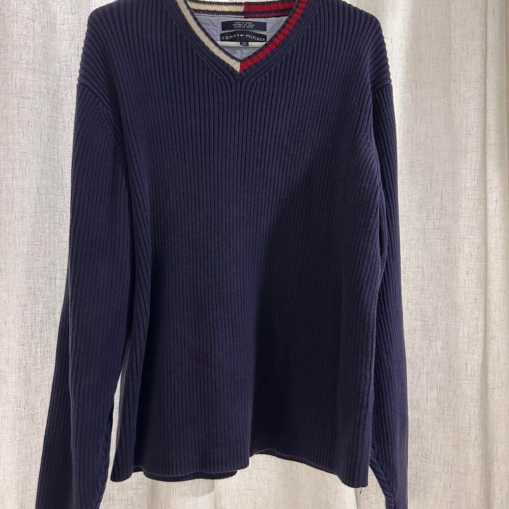 Tommy-hilfiger Women's Navy and Blue Jumper